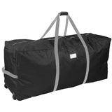ProPik Rolling Christmas Tree Storage Bag, Fits Up to 7.5 Ft. Tall Disassembled Holiday Tree, 22" x 16" x 50", Large Heavy Duty Xmas Storage Container with 2 Wheels & Handles, 600D Oxford (Black) ProPik
