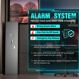 Superday 8-10 Rifle Gun Safe for Rifles and Pistols, Gun Cabinets with Keyboard Lock, Quick Access Gun Safes for Rifles and Shotguns with Adjustable Rack, Fully Assemble Superday