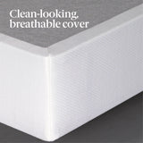 ZINUS No Assembly Metal Box Spring, 9 Inch White Mattress Foundation, Sturdy Metal Structure, Full Zinus