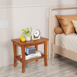 Large Teak Wood Shower Bench Stool with Storage Shelf Wooden Teak Bench for Shower Seat Chair for Inside Shower Waterproof Teakwood Shower Bench Bathroom Spa Bathing Shower Stool with Non-Slip Feet Greenual