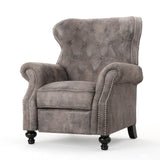Christopher Knight Home Waldo Tufted Wingback Recliner Chair(Warm Stone). GDFStudio