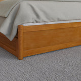 AFI, Everett King Platform Bed with Panel Footboard and Twin XL Trundle, Light Toffee AFI