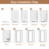Real Relax Far Infrared Sauna, Home Indoor Sauna Room Canadian Hemlock Wooden Dry Saunas 950W 120V with Control Panel and 6 Low EMF Heaters Panels for Personal Spa Real Relax