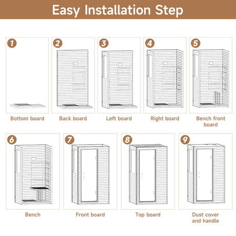 Real Relax Far Infrared Sauna, Home Indoor Sauna Room Canadian Hemlock Wooden Dry Saunas 950W 120V with Control Panel and 6 Low EMF Heaters Panels for Personal Spa Real Relax