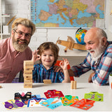 Colarr 45 Pcs Father's Day Card Making Kits Kids Father's Day DIY Crafts Cards DIY Father's Day Shirt Greeting Card with Stickers Handmade Card Making Crafting Kit for Father's Day Party Supplies Colarr