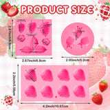 3 Pcs 3D Strawberry and Flowers Silicone Mold Strawberry Baking Mold Fruit Fondant Handmade Candy Jelly Bakeware for Baking Chocolate Pan Cake Kid Cupcake Soap Candle Clay Resin Wax Making Cunhill