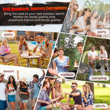 SUNLIFER Charcoal Grill Offset Smoker: Charcoal Barbecue Grills with Spacious Cooking Area | Barrel BBQ Grill and Smokers Combo for Outdoor Patio Backyard Camping and Parties SUNLIFER