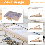 Tektalk Jigsaw Puzzle Table with Integrated Adjustable Stand/Bracket and Removable Cover, for Up to 1500 Pieces (with Integrated Adjustable Stand & Removable Cover) Tektalk