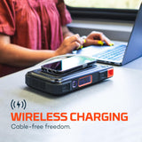 NEBO RAMBLER Portable Power Station, Powerful, Handheld, Versatile, Multi-Device Charging, Solar Ready with Integrated AC Inverter for Power to Work Remotely On or Off the Grid, Rambler 100 NEBO