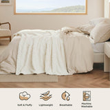 Bedsure White Throw Blanket for Couch - Jacquard Super Soft Cozy Boho Blankets for Women Girls, Cute Small Blanket for Bed Sofa, Gift, Home Decor, 50x60 Inches Bedsure