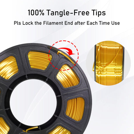 Shiny Silk Gold Silver Copper PLA Filament Bundle, 1.75mm 3D Printer Filament, Each Spool 0.5kg, 3 Spools Pack, with One 3D Printer Remove or Stick Tool MIKA3D MIKA3D