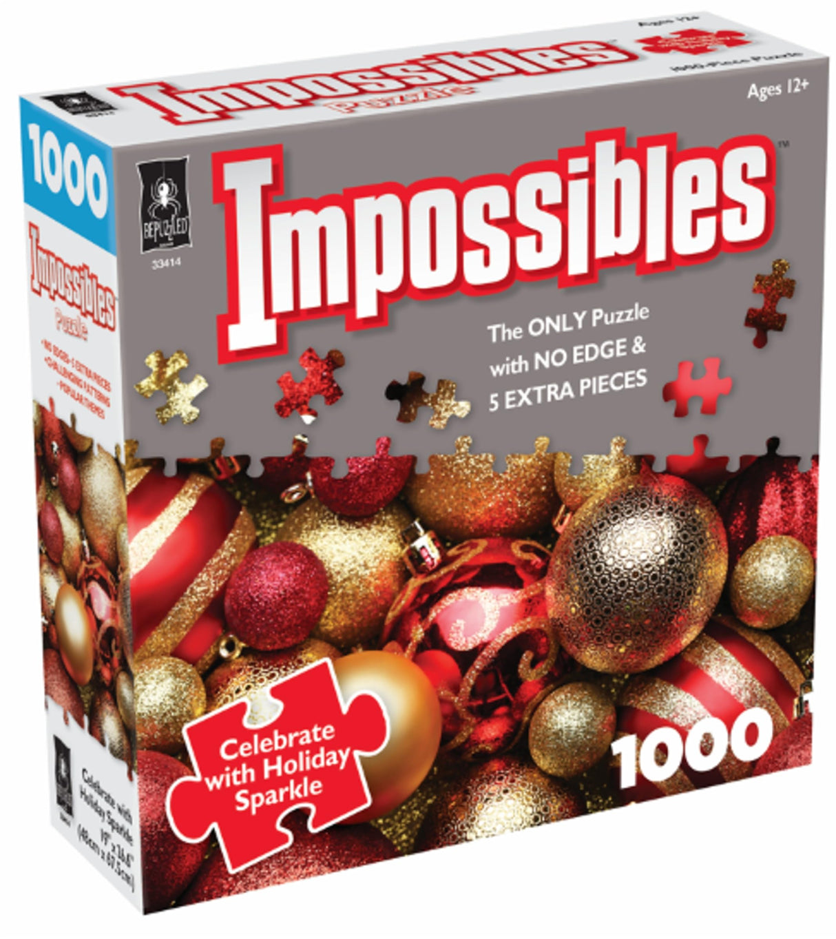 BePuzzled, Impossibles Puzzles: Impossibles Holiday Sparkle Challenging Puzzles with a Twist for Advanced Puzzlers Ages 15 and Up Bepuzzled