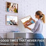 10 Pcs 8''x10'' Aluminum Sublimation Metal Photo Blanks, Metal Sublimation Blank Sign 0.45mm Thick Photo Sign Blank HYHOSHI