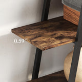 LIKEMET 74 Inch Industrial Tall Bookshelf, 6 Tier Bookshelf, Free Standing Open Book Shelves Storage Display Shelf, Book Shelf for Living Room, Home Office, Rustic Brown LIKEMET