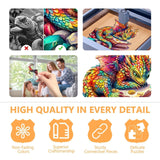 Wooden Puzzles for Adults - Jeweled Dragon Puzzle, Unique Shape Puzzle 100 Pieces, Wooden Jigsaw Puzzles for Adults, Wood Puzzles Adult, Family Puzzle, Good Gift Idea for Friends (S-8.5 * 8in) Pijesaksa