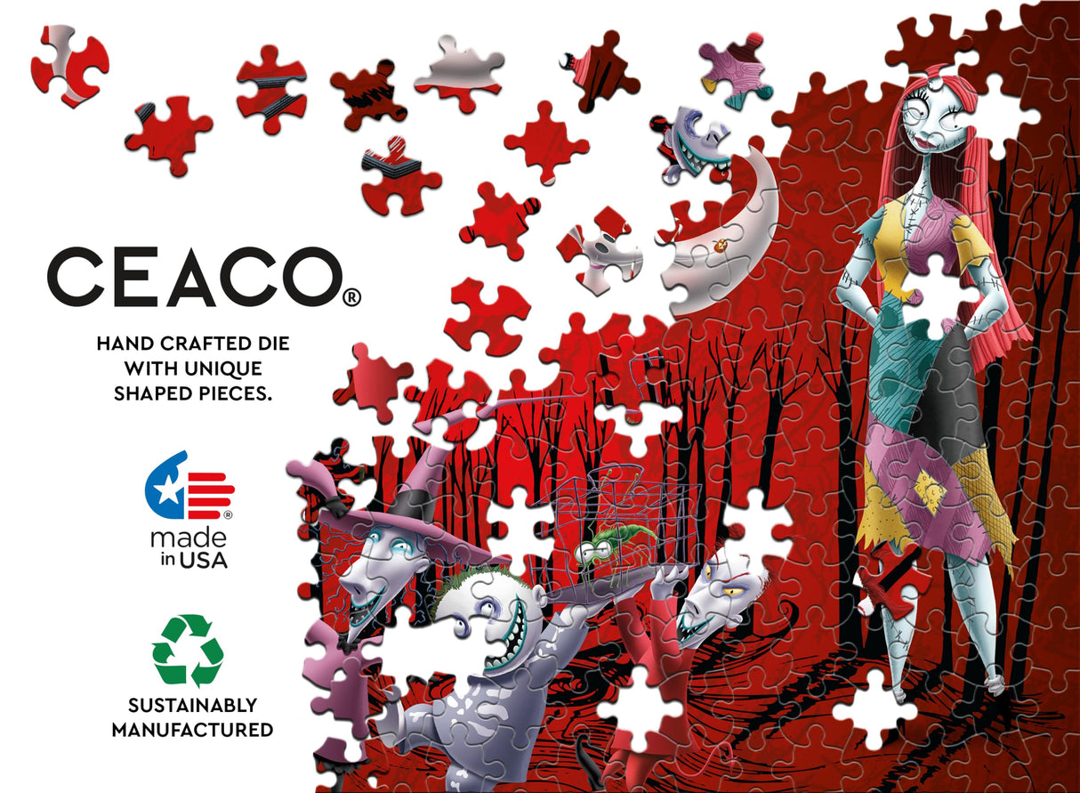 Ceaco - 5 in 1 Multipack - Disney - Tim Burton's The Nightmare Before Christmas - (2) 300 Piece, (2) 500 Piece, (1) 750 Piece Jigsaw Puzzles Ceaco