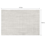 CADONO Placemats Set of 4 Washable Indoor/Outdoor Vinyl Place Mats for Dining Table Durable Non-Slip Heat Resistant PVC Weave Table Mats（Beige） CADONO