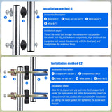 TOBWOLF 1PCS Universal Trampoline Replacement Enclosure Pole, Foam Trampoline Pole Fit 10-16Ft Straight Pole Trampoline, Trampoline Stand Diameter Fits Within 1.65"/4.2CM for Trampoline Accessories TOBWOLF