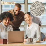 Woven Cotton Drink Coasters - MAQIHAN 8 PCS Woven Coasters for Drinks Hand Round Boho Coasters Fabric Coasters Drink Coasters Absorbent Coffee Coasters for Home Decor Farmhouse Drink Desk Coaster MAQIHAN