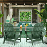 Restcozi Adirondack Chairs, HDPE All-Weather Adirondack Chair, Fire Pit Chairs (Traditional) (1, Dark Green) Restcozi