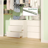 woodtalks 3 Drawer Dresser, Wood Chest Drawers with Storage for Closet, Bedroom, Living Room and Hallway, Drawers Dresser Bedside Nightstand, White woodtalks