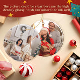 Sublimation Ceramic Ornaments Blank 3 Inch 30 PCS Christmas DIY Personalized Products Xmax Tree Decoration Aulsetch