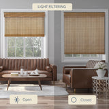 CHICOLOGY Bamboo Roman Shades - Designer Eco-Friendly Light Filtering Window Blinds, Ideal for Home & Patio, Premium Quality, 33" W x 64" H, Butternut CHICOLOGY
