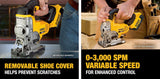 DeWalt DCS331B 20V Max Jig Saw & DeWalt DCS391B 20V Max 6-1/2" Circular Saw DEWALT