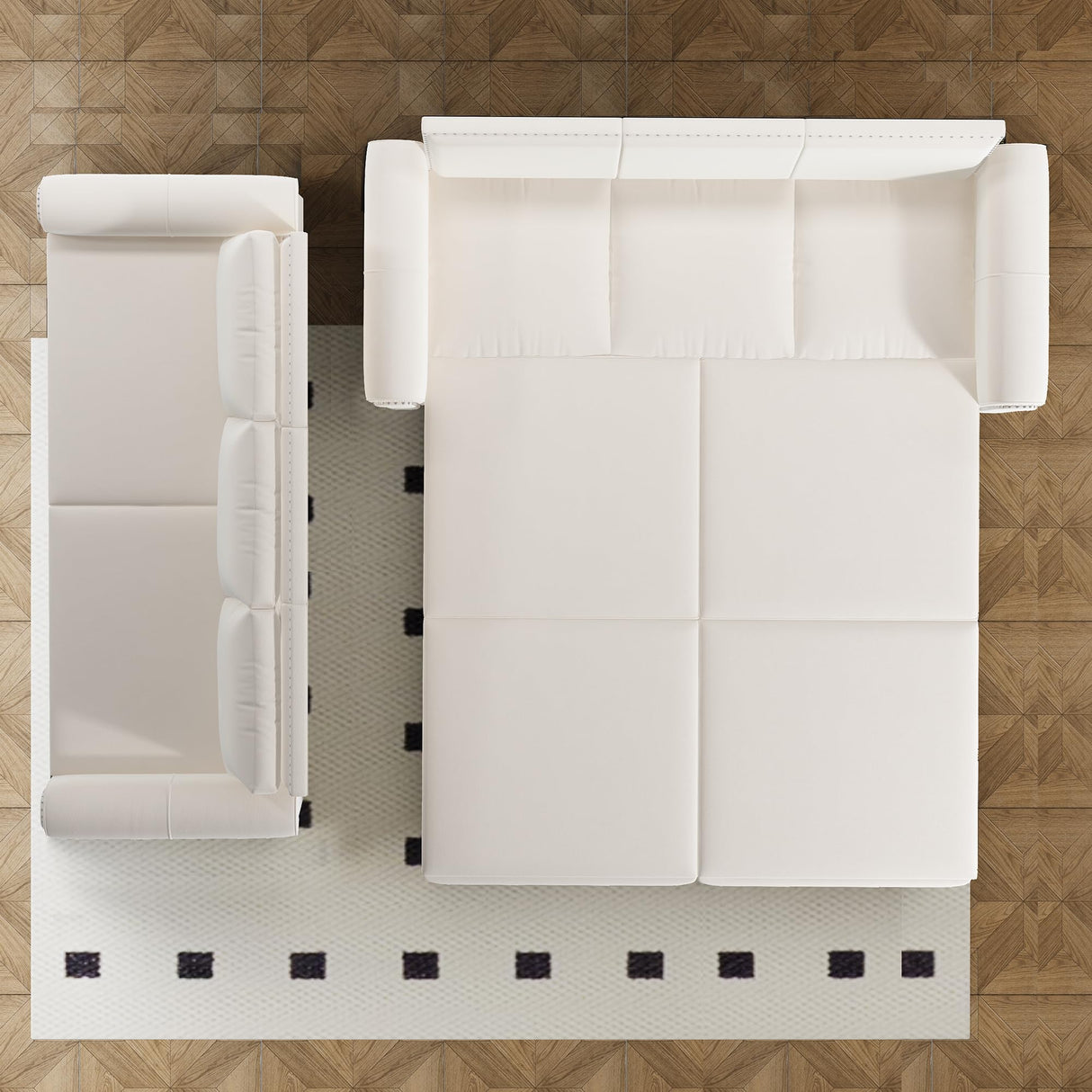 Tmsan 93.7" King Pull Out Sofa Bed, 3 in 1 Convertible Sleeper Sofa, 3 Seat Couch with Nailhead Trim & Rolled Arm for Living Room, Apartment, Office, Beige Velvet Tmsan