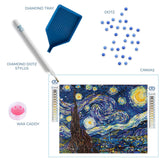 DIAMOND DOTZ Starry Night (Van Gogh) Diamond Painting Kits for Adults - Diamond Art Kits a Relaxing Creative Craft Kit with Dotz Gems 16x20 DIAMOND DOTZ