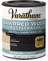 Varathane 347105 Charred Wood Accelerator, Quart, Black Varathane
