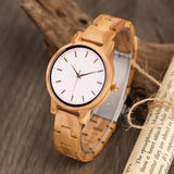 Wood Watch Engraved for Women Wooden Casual Personalized Wristwatch for Her Anniversary Watch Mother's Day Watch LMWOOD