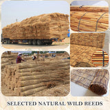 Bamboo Blinds for Interior Windows, Cordless Blackout Roller Shade Privacy Partition Natural Roll-up Reed Shades Retro Outdoor Bamboo Curtain 20 34 38 42 48 50 52 58 60 66 68 70 72 76in(32in x 64in(W KAKVSRBPER