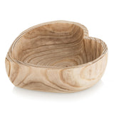 Hanobe Decorative Dough Wood Bowl: 10" Large Heart Shaped Bowls for Decor Wooden Bowl for Table Centerpiece Natural Hanobe