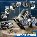 2024 New Cordless Jigsaw Tool Compatible with Dewalt 20V Battery, Brushless jigsaw tool with Variable Speed, 0°-45° Bevel Cuts, LED Light, 3-Position Orbital Action for Straight/Curve/Circle Cutting DIYtoolifz