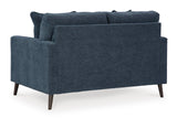 Signature Design by Ashley Bixler Classic Tufted Loveseat with Removable Cushions, Blue Signature Design by Ashley
