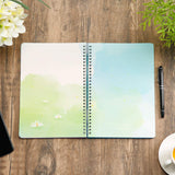 SIIXU Spiral Journals for Women, Hardcover Notebook, Colorful Blank, Large, 128 Pages, B5, 6.8”x9.8, Summer SIIXU