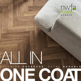 Natura Onecoat 2 Component Wood Stain Oil, 140 mL (4.73 fl oz), Clear, Easy to Apply, Very Low Odor, Linseed Oil, Interior Furniture & Flooring, Dries Fast, VOC/Solvent Free, Durable Hardwax Oil Natura Onecoat