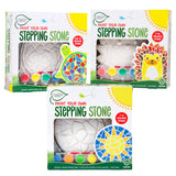 Creative Roots Mosaic Turtle, Hedgehog, & Sun - 3-Pack 7-Inch Ceramic Stepping Stones & 6 Vibrant Paints, Paint Your Own DIY Stepping Stones for Kids Ages 8+ Creative Roots