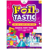 Foiltastic Art & Craft Set for Kids – Fun Mess-Free Kit with Fairy-Tale Foam Stickers & Foil Sheets, Creative Game for Girls & Boys Ages 4, 5, 6, 7, 8, 9 with Unicorns, Princesses, Pirates, Mermaids Clever Fox Play