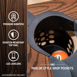 EastPoint Sports Dunhill 87-Inch Rustic Pool Table - 8 Ball Game with Accessories for Billiards & Indoor Games in Rec Room, Basement or Family Room EastPoint Sports