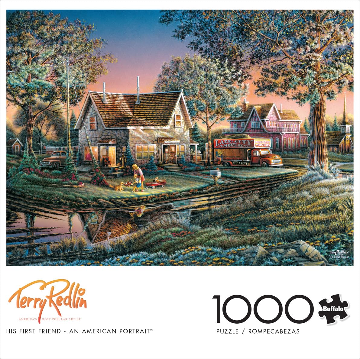 Buffalo Games - Terry Redlin - His First Friend - 1000 Piece Jigsaw Puzzle for Adults Challenging Puzzle Perfect for Game Nights - 1000 Piece Finished Size is 26.75 x 19.75, Large Buffalo Games