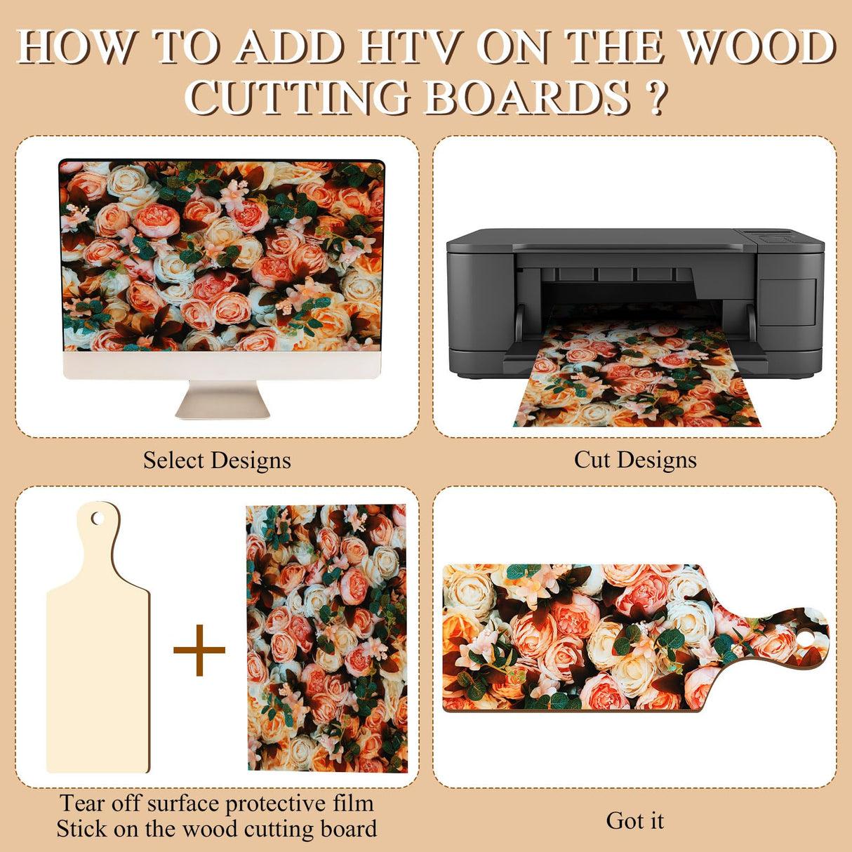 Yoande 18 Pcs Sublimation Cutting Board Mini Sublimation Wooden Plaques with Handle Blanks Wood Chopping Board for Heat Press Printing Kitchen Door DIY Crafts Decoration(9.4 x 3.5 Inch) Yoande