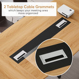 Tribesigns 8FT Conference Table, 94.5L x 47.2W inch Large Meeting Table, Modern Rectangular Seminar Table for Office Meeting Conference Room, Metal Frame Tribesigns