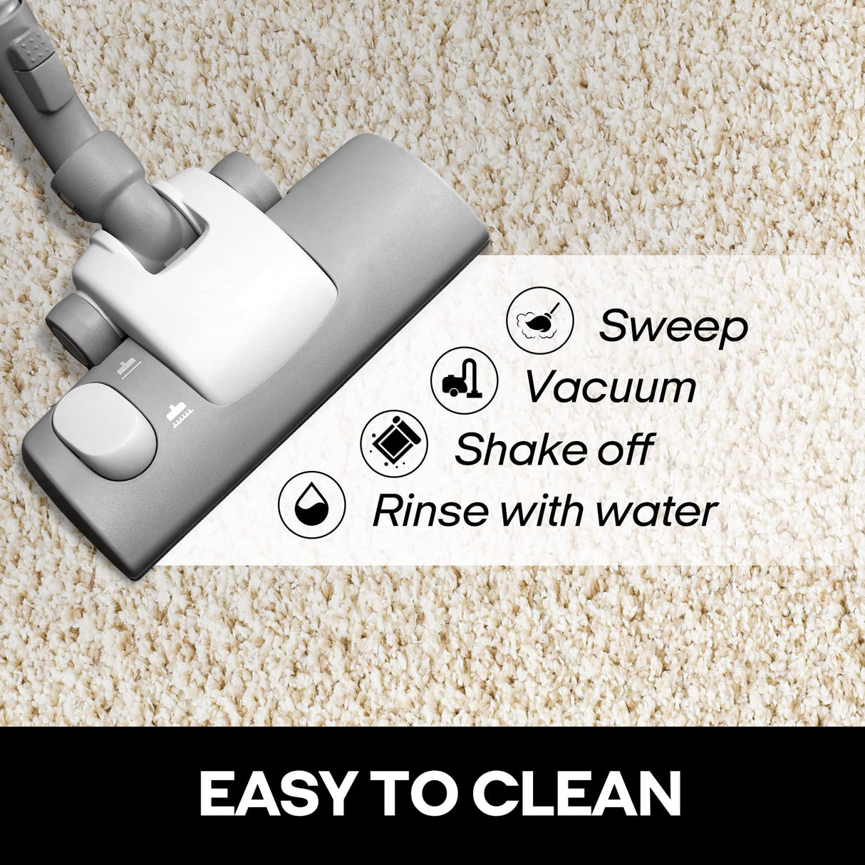 LUX XD Non-Slip Door Mat Low Profile Shoe Scraper Dirt Trapper Polyester Doormat, Super Absorbent, Ideal for Indoor Outdoor High Traffic Area 18 x 30 Inches Beige LUX XD