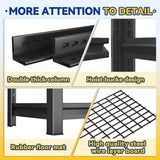 Notmise Garage Shelving Units and Storage, Heavy Duty Storage Shelves Adjustable Tall Shelf Steel Shelving for Industrial, Warehouse, Basement (Wire 72” H x 35.43” W x 15.75” D) Notmise