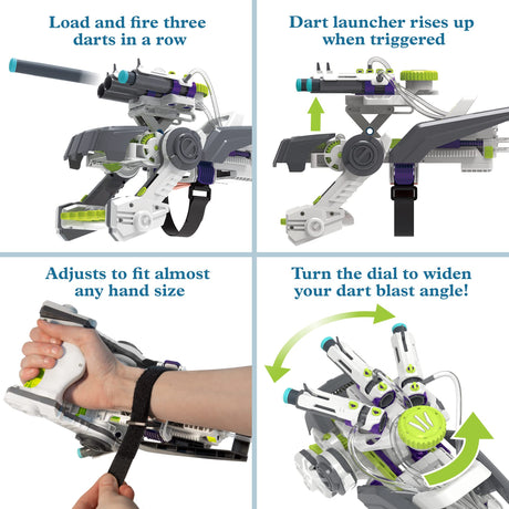 Thames & Kosmos Ultra Bionic Blaster STEM Experiment Kit | Construct a Robotic Foam Dart Blasting Glove | Challenging Build, Learn About Mechanical Technology & Engineering Thames & Kosmos