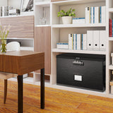 ROSONG Fireproof Document Box File Organizer - Portable Locking Filing Storage Box with Handle Waterproof for Hanging Letter/Legal Folder Important Document ROSONG