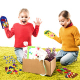 Gejoy 16 Pcs Hand Puppet Making Kit Kids Adult Scok Puppet Kit Art Craft Toys DIY with Pompoms Googly Eyes Storytelling Role Play Party Teaching Supplies DXQ