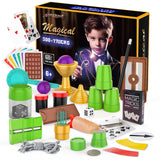 AEROQUEST Magic Kit for Kids, 300+ Magic Tricks Perfect Toy for Boys and Girls, Magic Wand Magician Set with Instruction Manual and Video for Beginners Ages 6 7 8 9 10 11 12 Years Old AEROQUEST